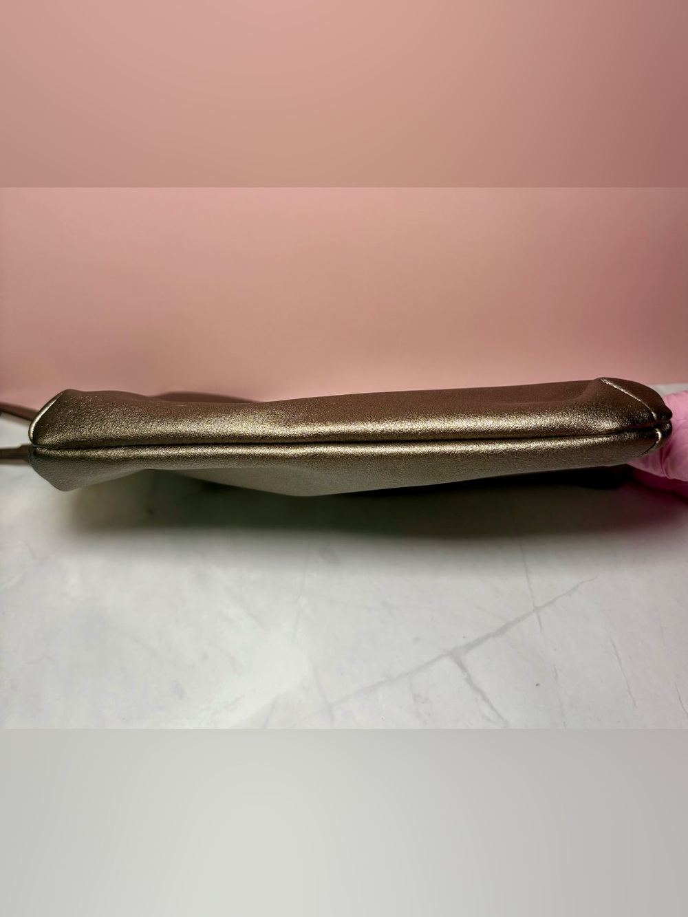 🤎 Jessica Simpson Metallic Bronze Zip Wristlet - Picture 3 of 7